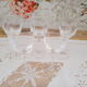 Lot de 5 verres à vin en cristal style art déco