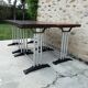 Lot of 4 tables bistro "Lelong"