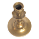 Brass candlestick with flower neck