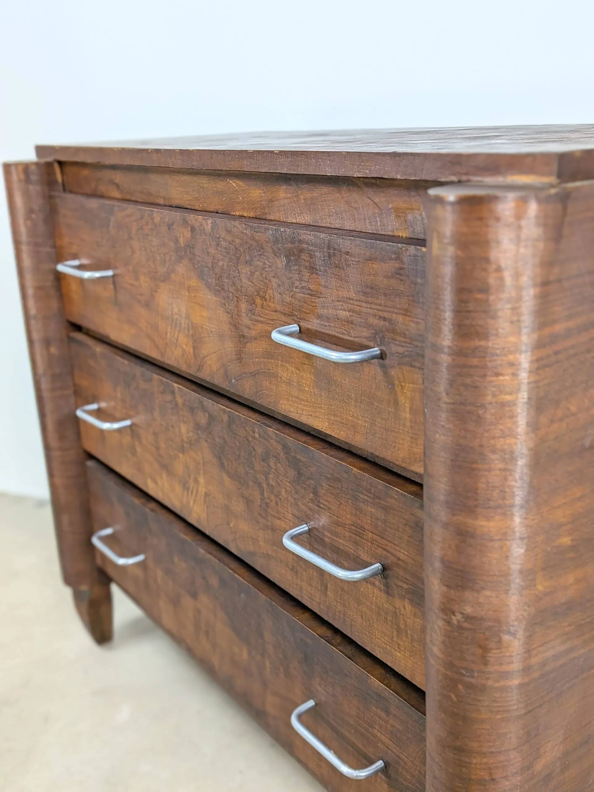 Vintage 1950s chest of drawers – Art Deco style