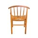 Set of six Scandinavian chairs, in natural wood and rope, Erik Ole Jorgensen, Kvist publisher