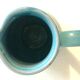 Blue ceramic pitcher