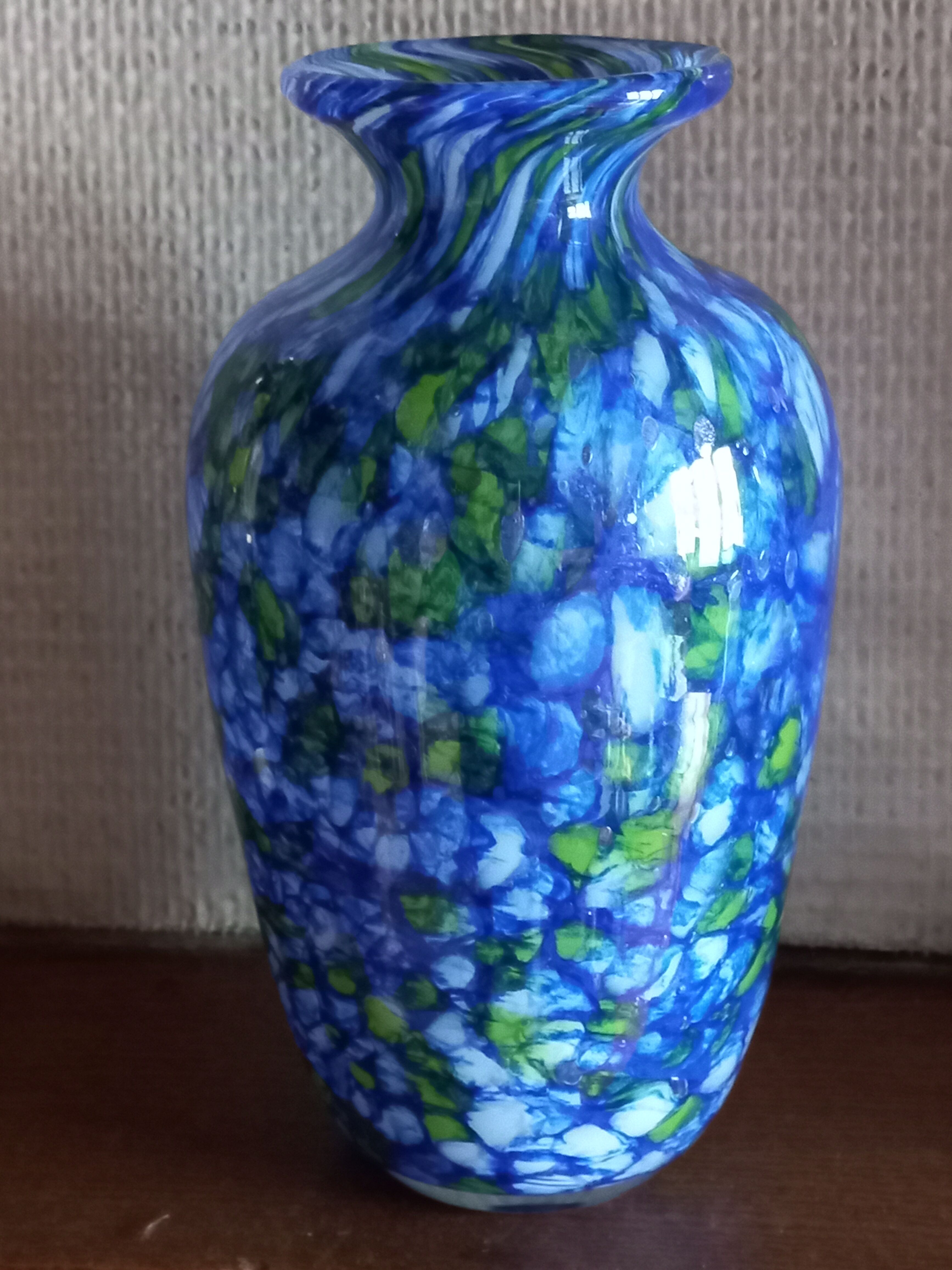 Murano blown glass vase
