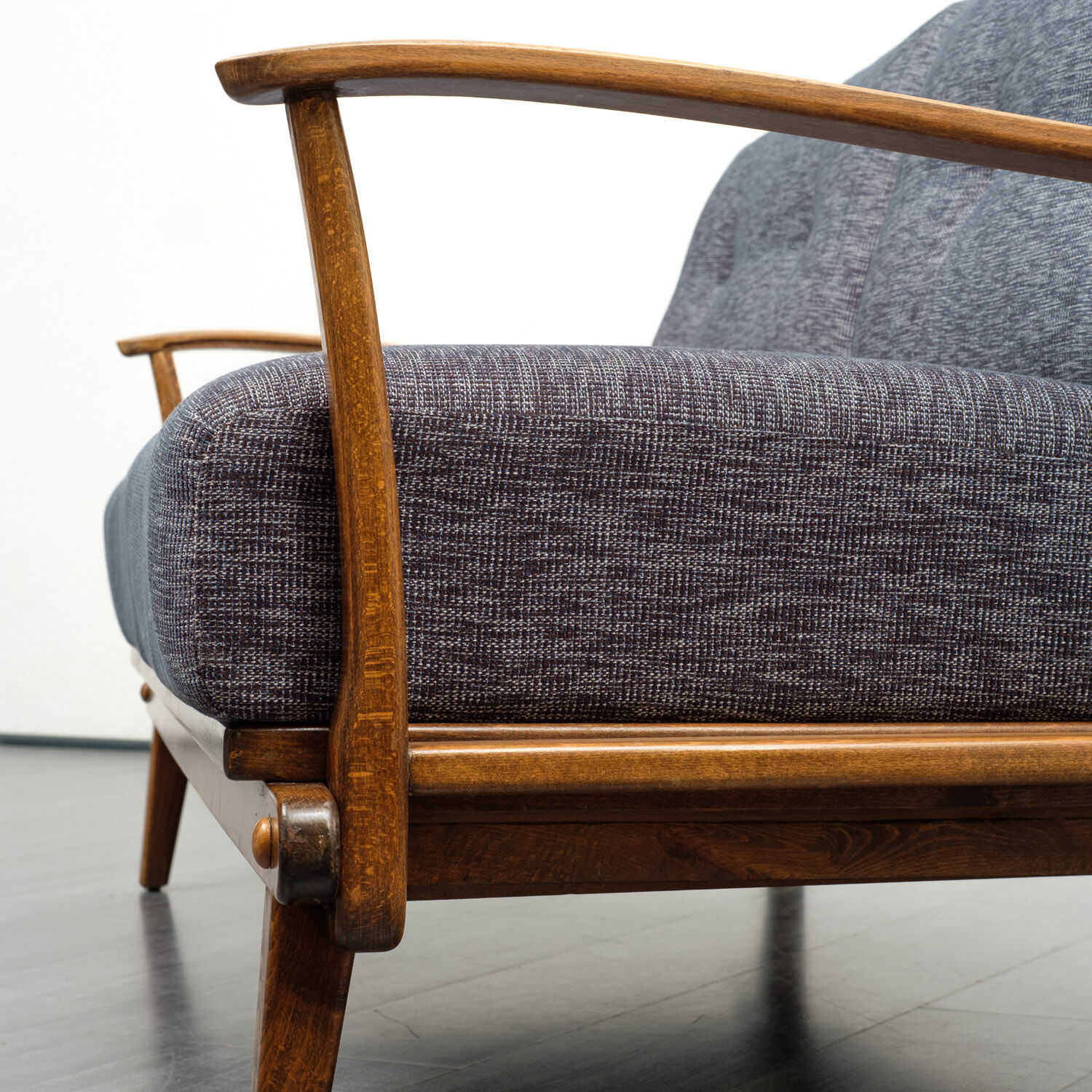 Double sofa bed from the 1950s new upholstery