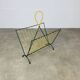 50s metal magazine rack with scoubidou