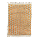 Moroccan Berber rug in orange wool