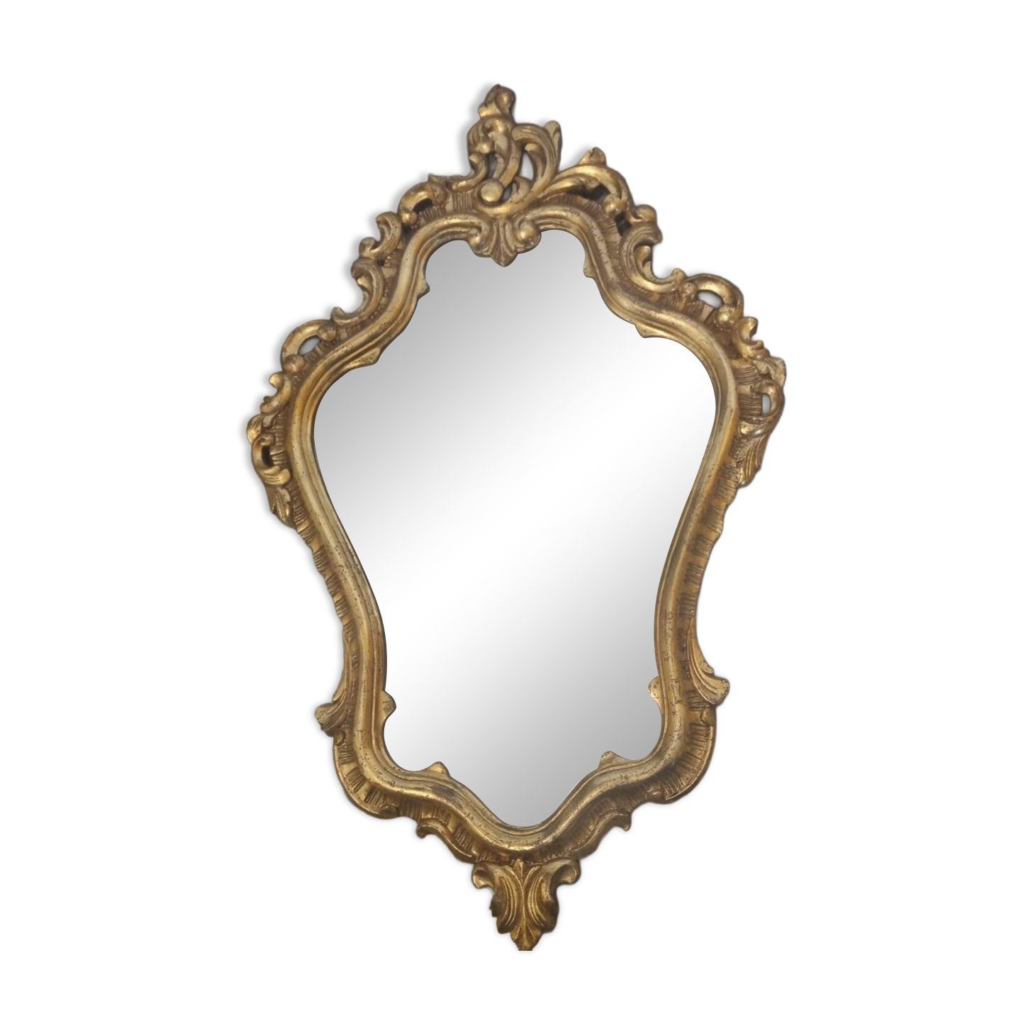 Miroir baroque bois doré Louis XV  ( 96 x 60 cm)