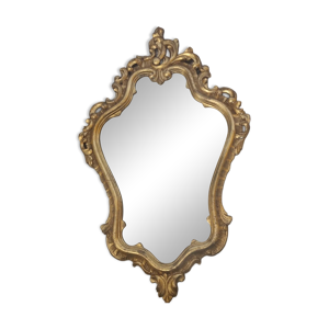 Miroir baroque bois doré