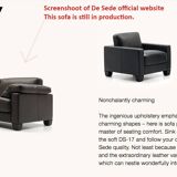 Three-seater sofa in cognac-colored leather produced by De Sede. Model DS-17/123, Switzerland, 2000s