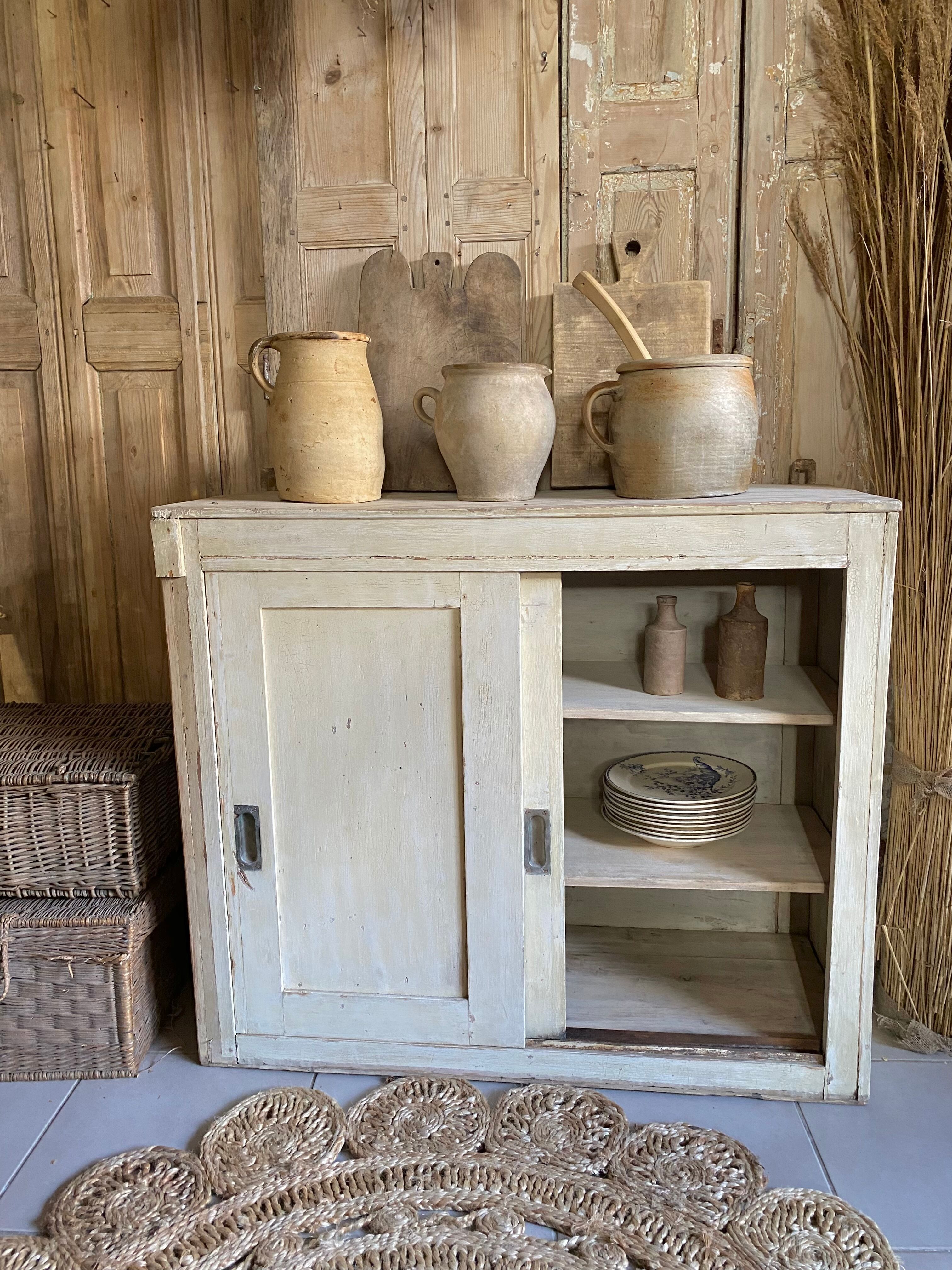 Antique sideboard sliding doors