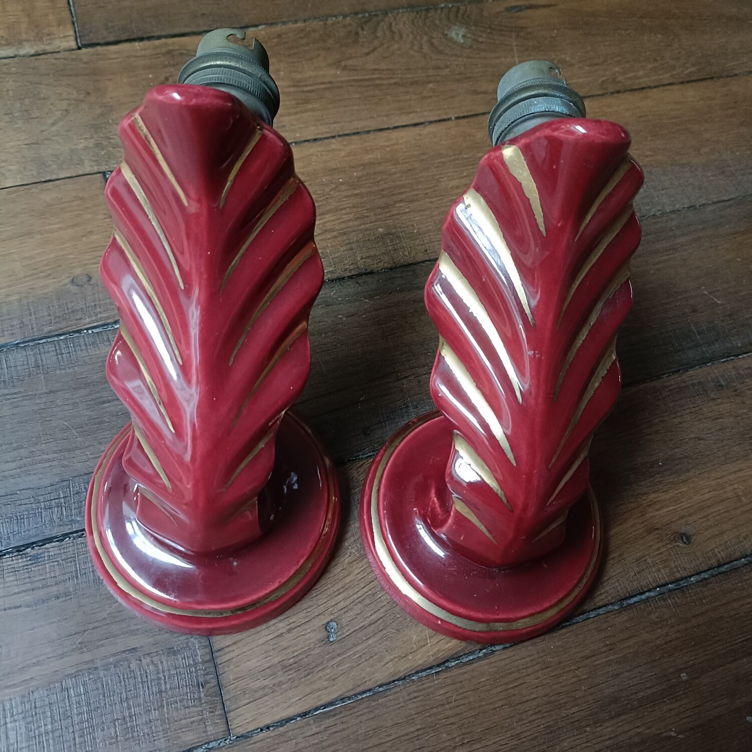 Pair of Art Deco wall sconces by Henri Chatard