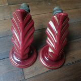 Pair of Art Deco wall sconces by Henri Chatard