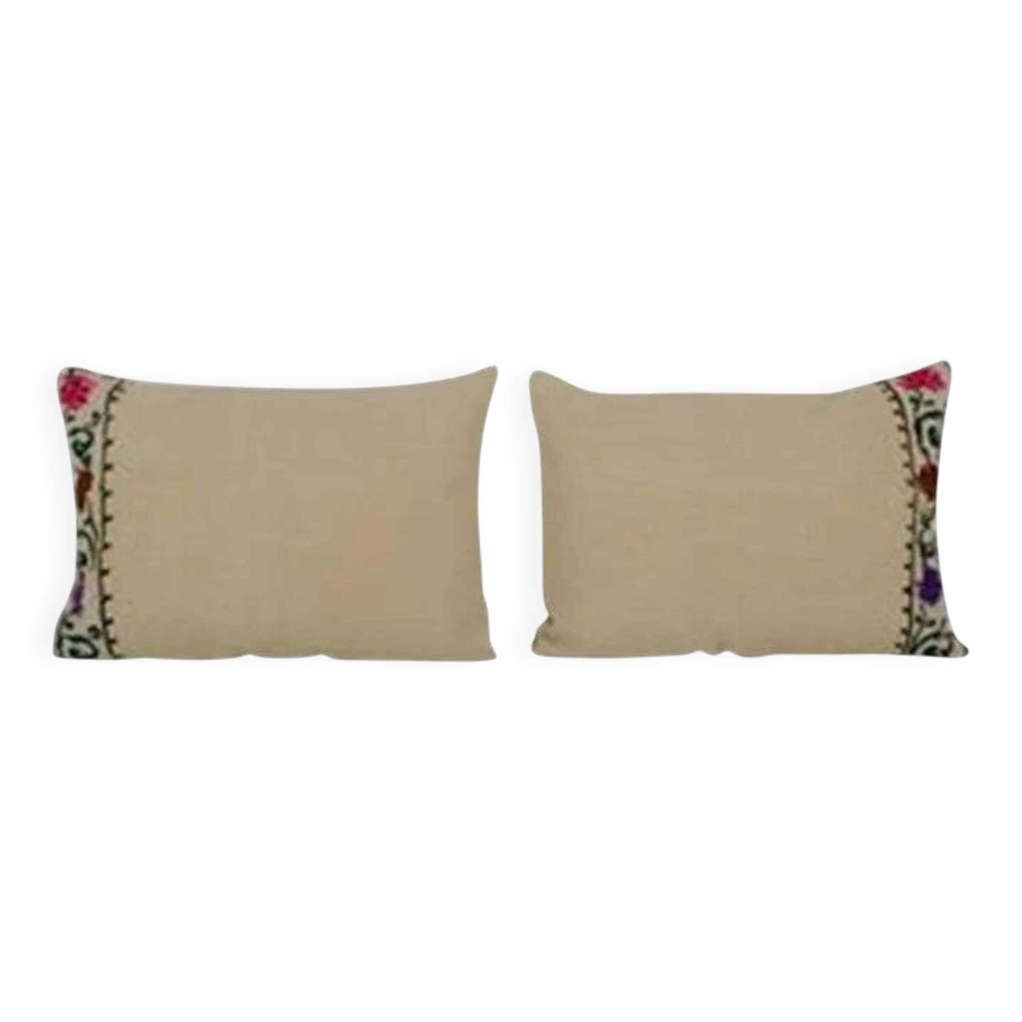 Set of 2 vintage kilim cushion covers 41x61 cm