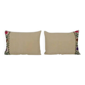 Set of 2 vintage kilim cushion covers 41x61 cm