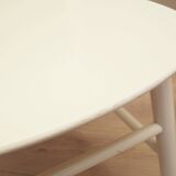 Set of four beech chairs, Italian design, 1970s, production: Italy