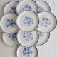 Set of 10 Moulin des Loups dinner plates, Alain