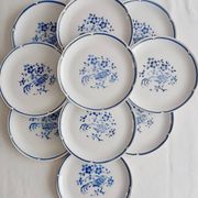 Set of 10 Moulin des Loups dinner plates, Alain
