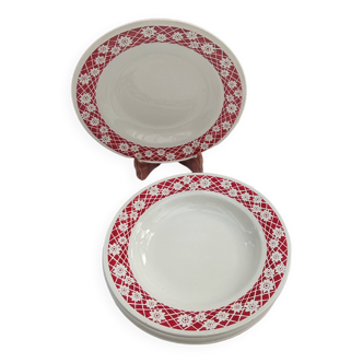 6 L’Amandinoise soup plates