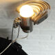Adjustable metal clip lamp, fan, 1980s