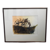 Tableau aquarelle signé