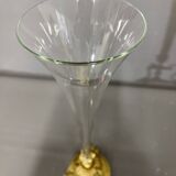 Vase cornet old, soliflore bronze