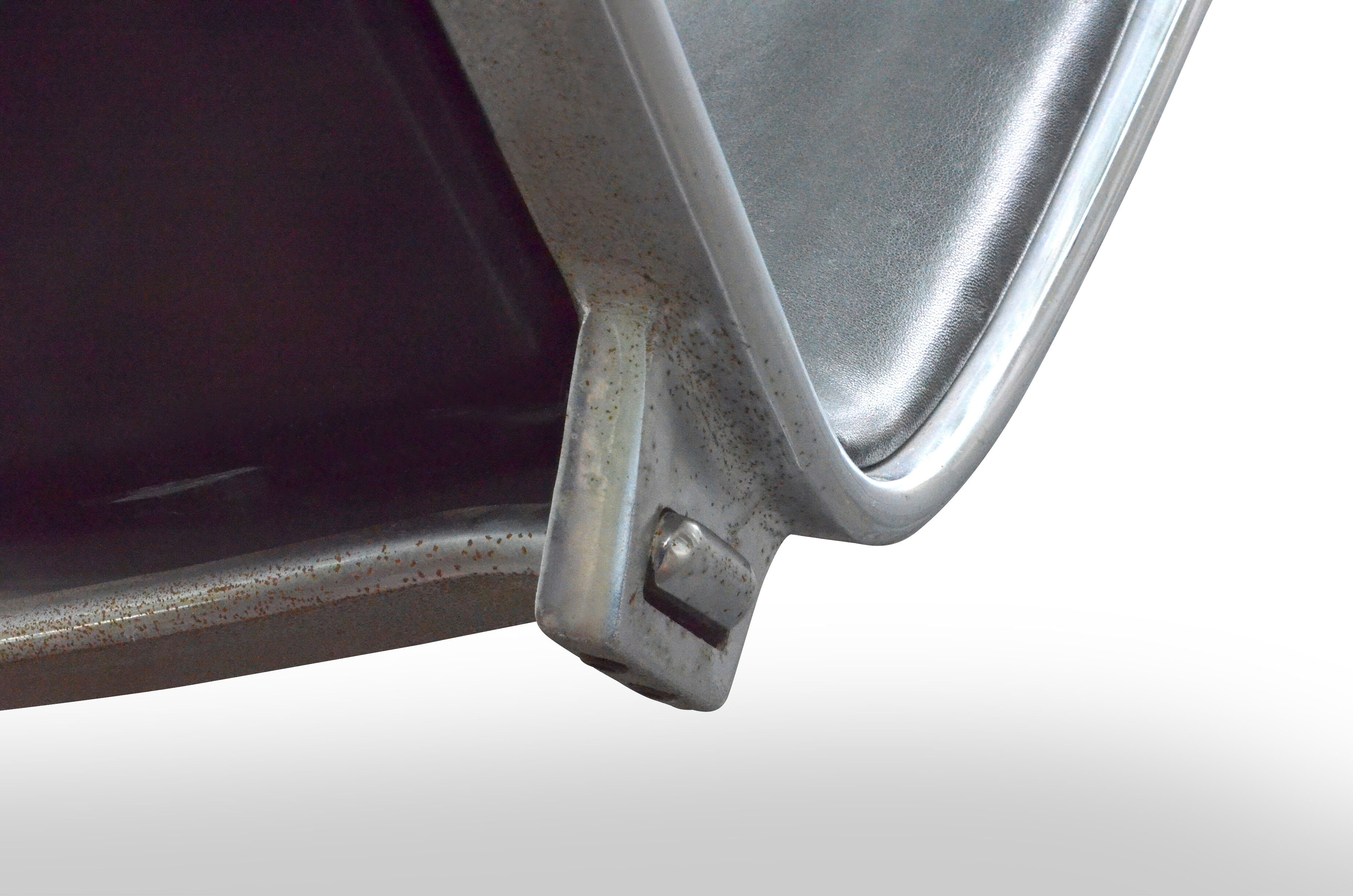 Armchair "Skater" by Jorgen Kastholm for KILL black leather 1st edition