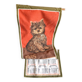 Vintage tea towel calendar 1985