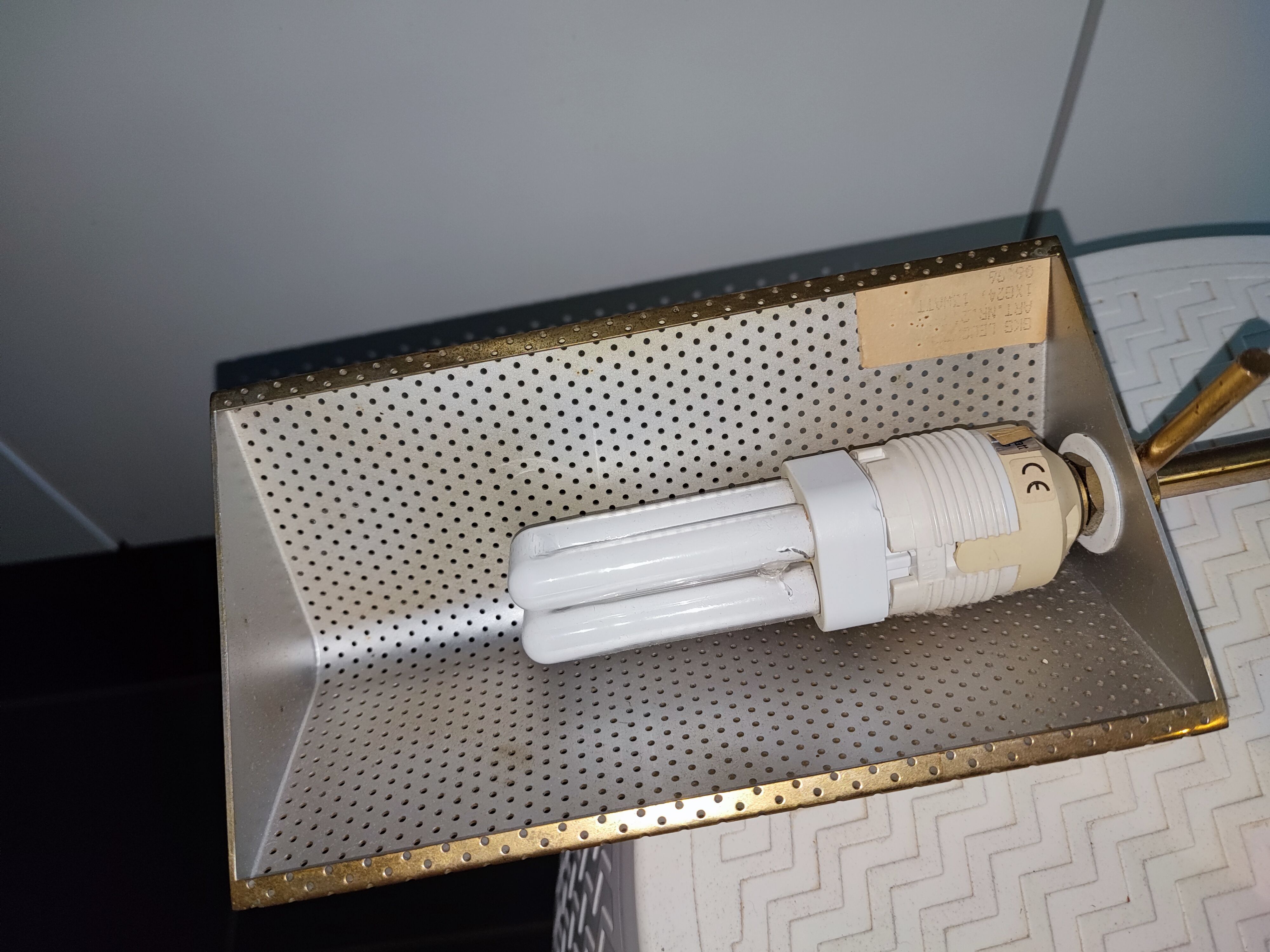 Brass wall or reading light