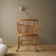 Vintage rattan crib Scandinavian decoration