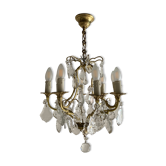Brass chandelier with 8 arms
