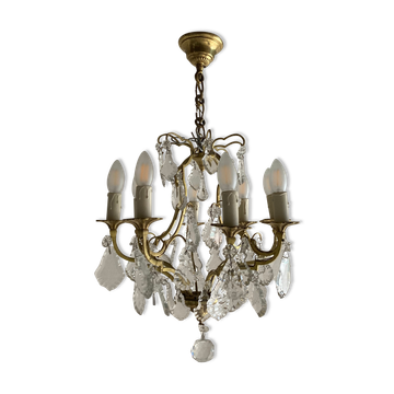 Lustre en laiton à 8 bras