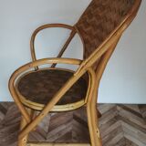 Chaise enfant vintage bois de châtaignier