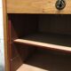 Vintage curtain-shaped binder in light honey-coloured oak