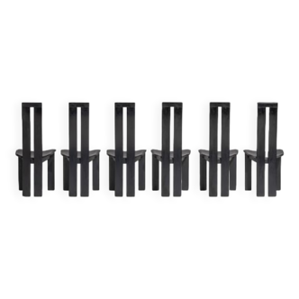 Set of 6 dining chairs, Pietro Constantini for Ello, 1970s