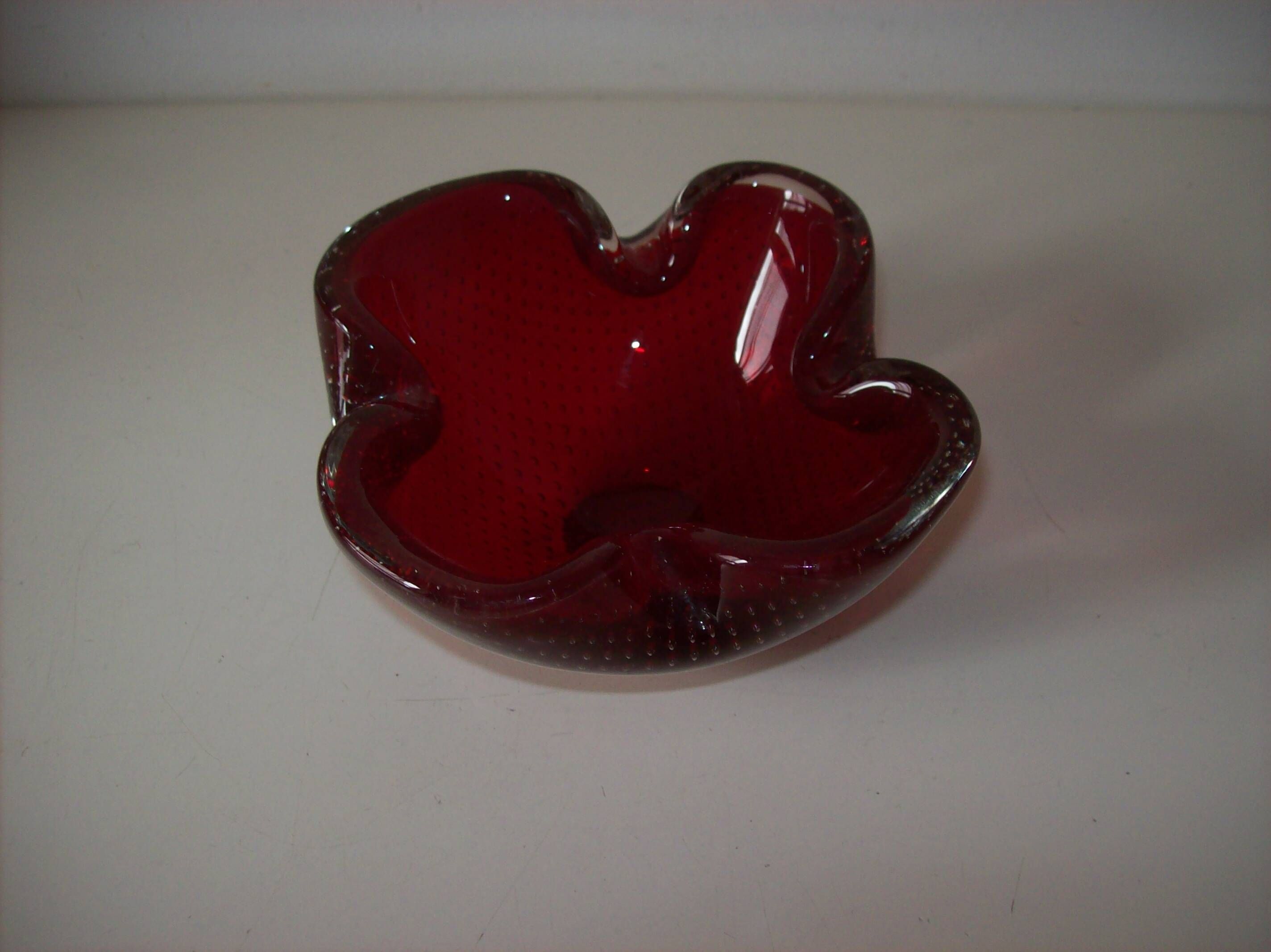 Murano glass bowl by Flavio Poli for Seguso