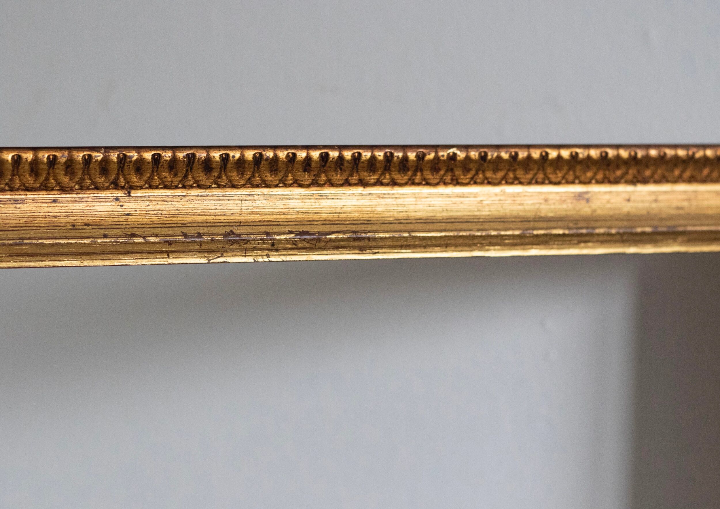 Old gilded wooden frame