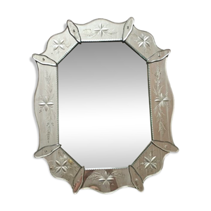 Miroir vénitien gravé