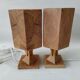 2 pine table lamps, swedish handicrafts 1978 1985