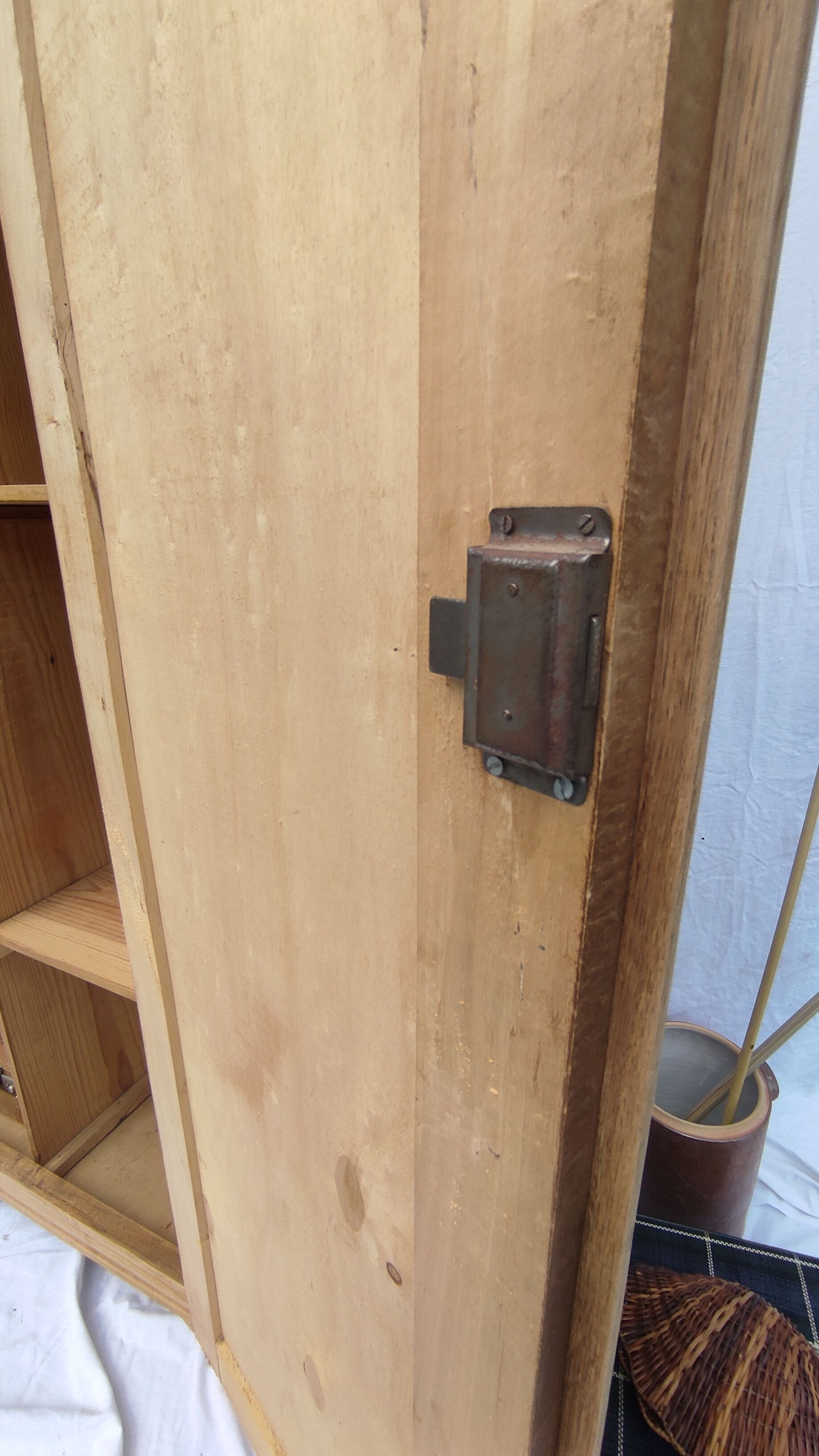 Parisian wardrobe in raw wood
