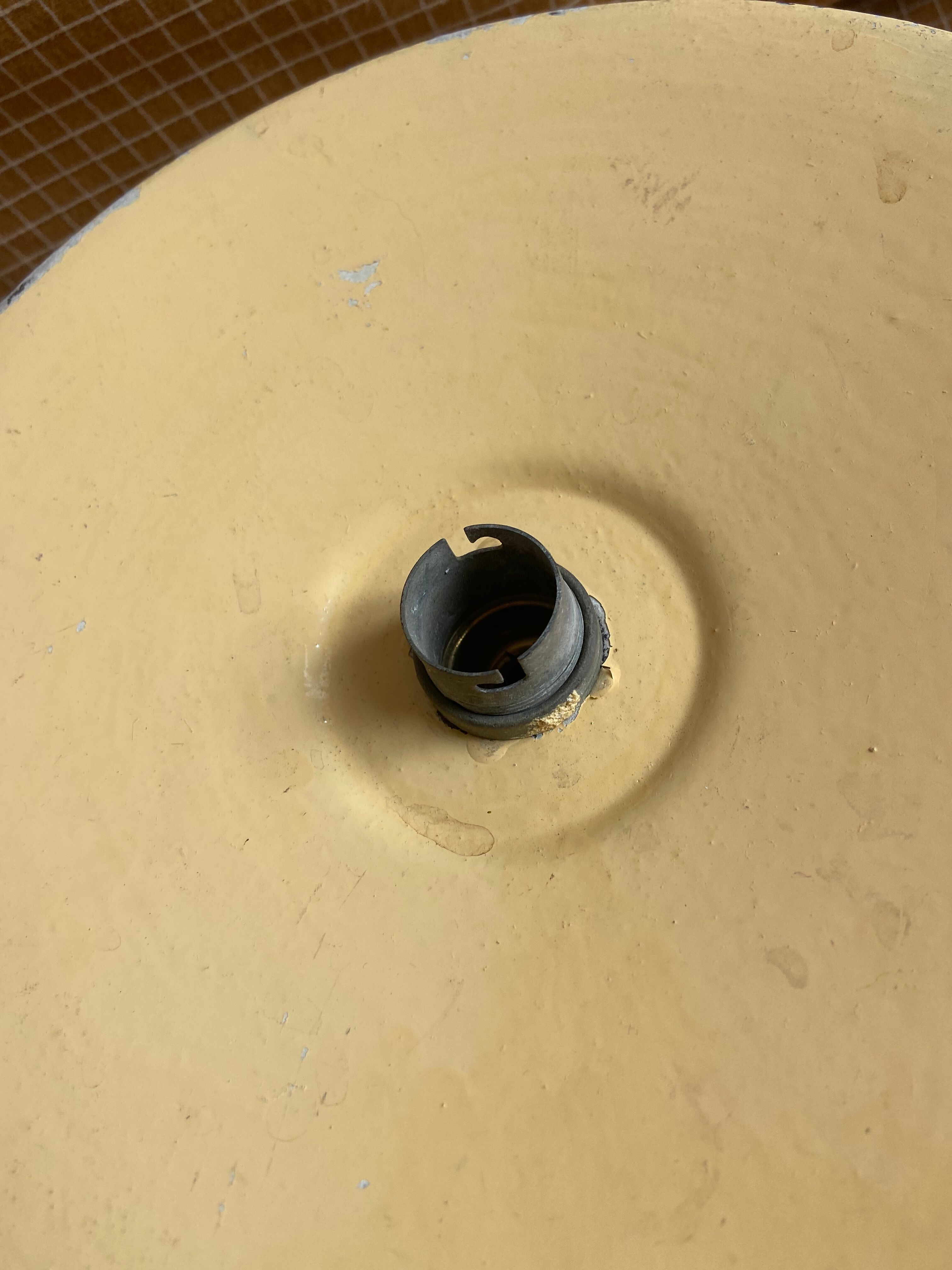 Wall lamp old enamelled tole eggshell style 1900