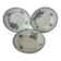 Set of 3 deep plates Terre de Fer St Amand bouquet