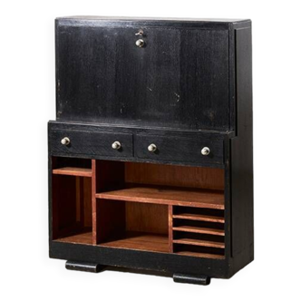 Rare Modernist Secretary Cabinet by Bas van Pelt for My Home Netherlands 1930s