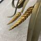 Wheat spike ceiling light in painted metal, 50s style.