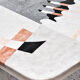 Vintage Geometric Tesselated Faux Stone Coffee Table, Italy 1980's