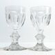 Baccarat - 2 White Wine Glasses - Harcourt Model