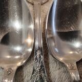 12 silver-plated metal coffee spoons by Ravinet & Cie, Empire 81.