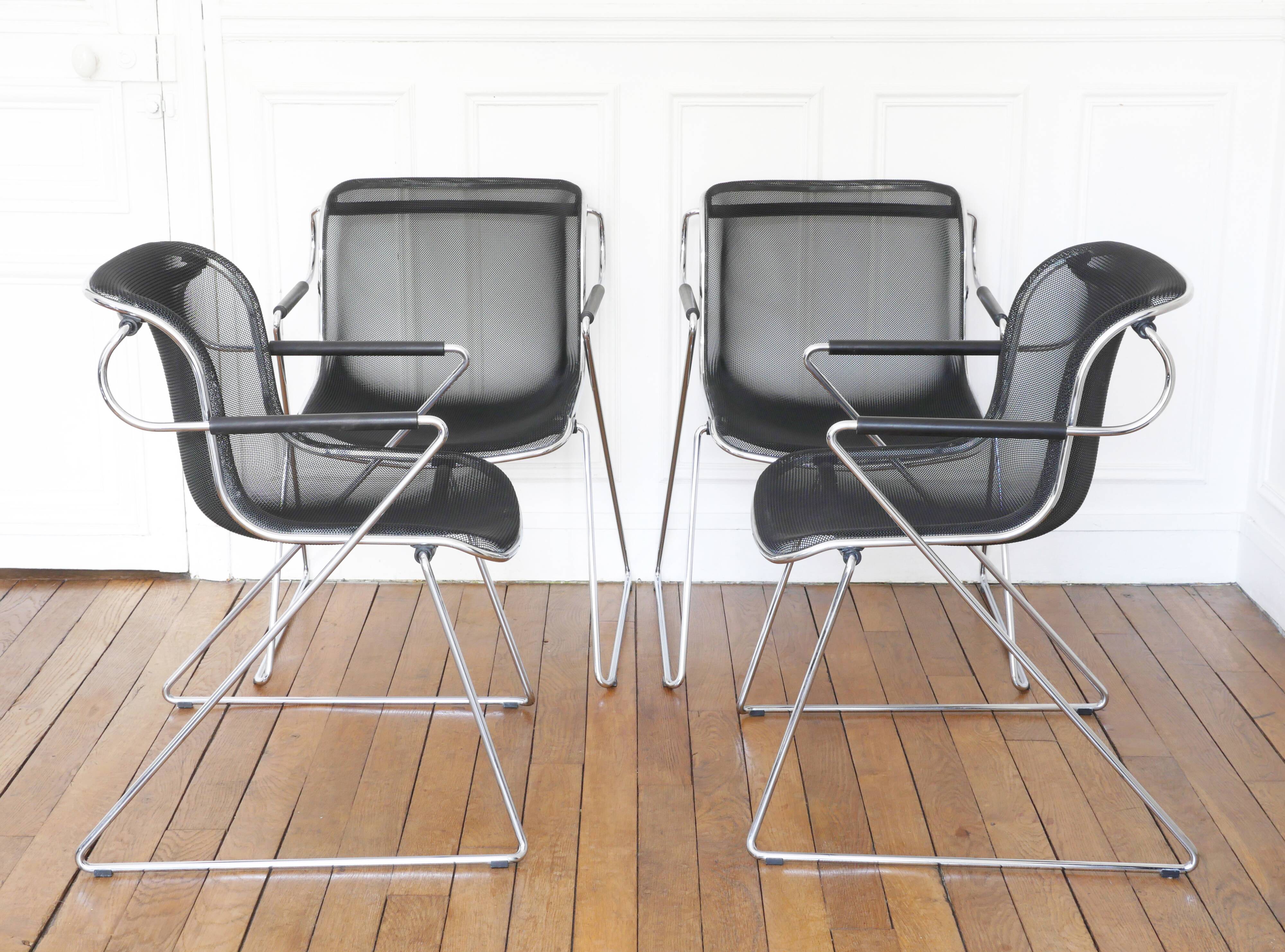 Penelope armchairs by Charles Pollock for Castelli