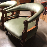 2 English armchairs empire style