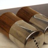 Salière et poivrier en palissandre de Rio