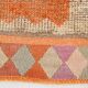 Tapis de couloir vintage ethnique orange 3x11, 92x339 cm
